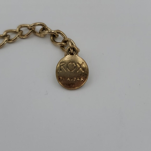 Rox by Alexa Polished Gemstones & Gold Necklace - Picture 6 of 7